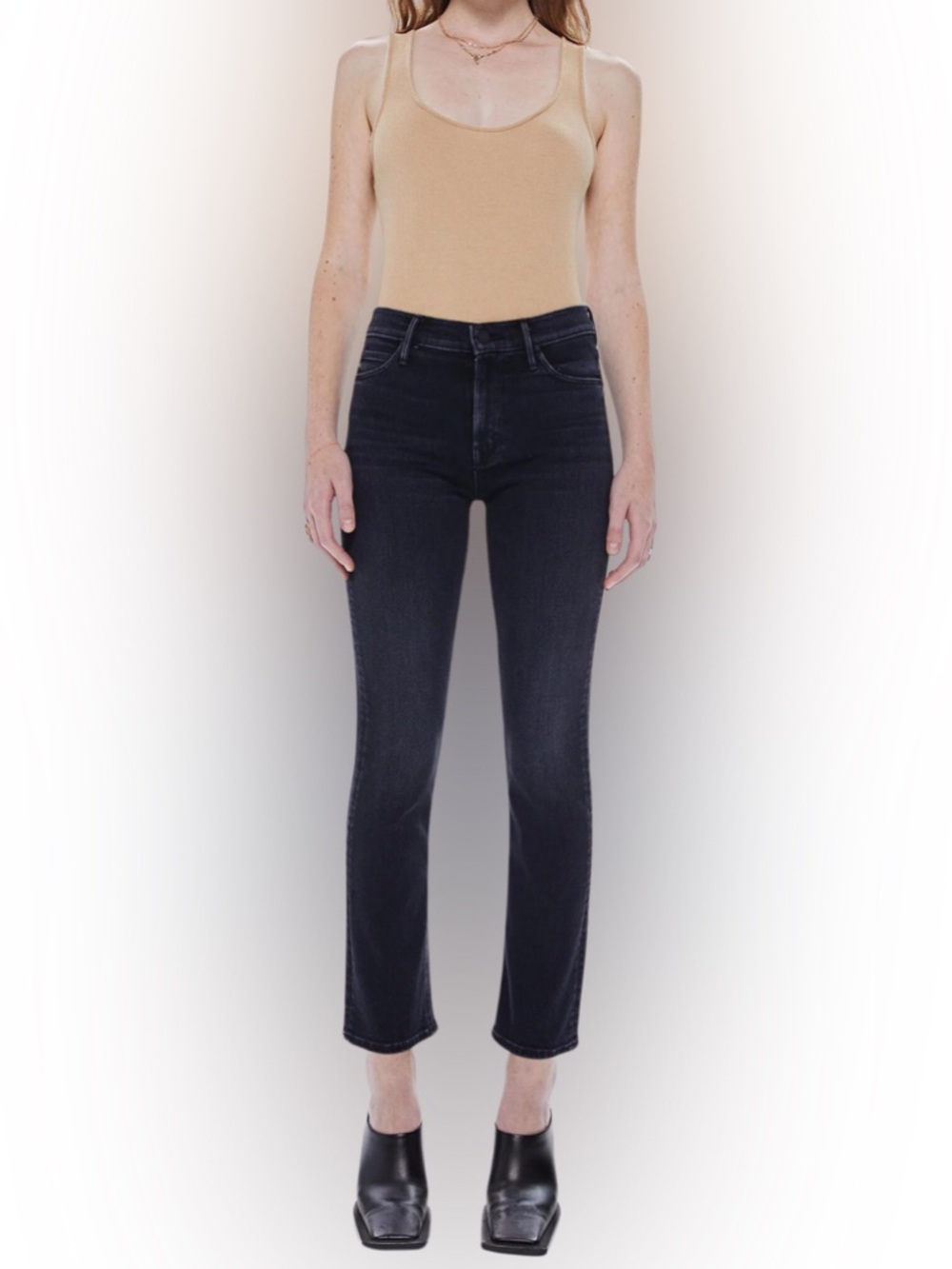 MOTHER the mid rise dazzler ankle jeans
